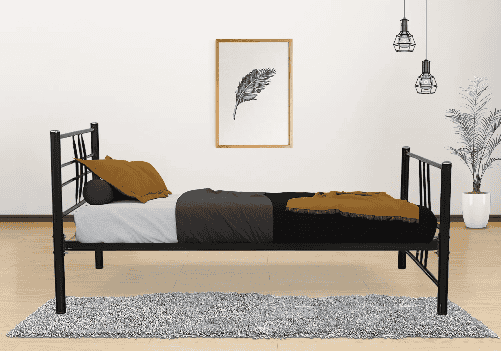 Wrought Iron Single Bed and Mattress Combo